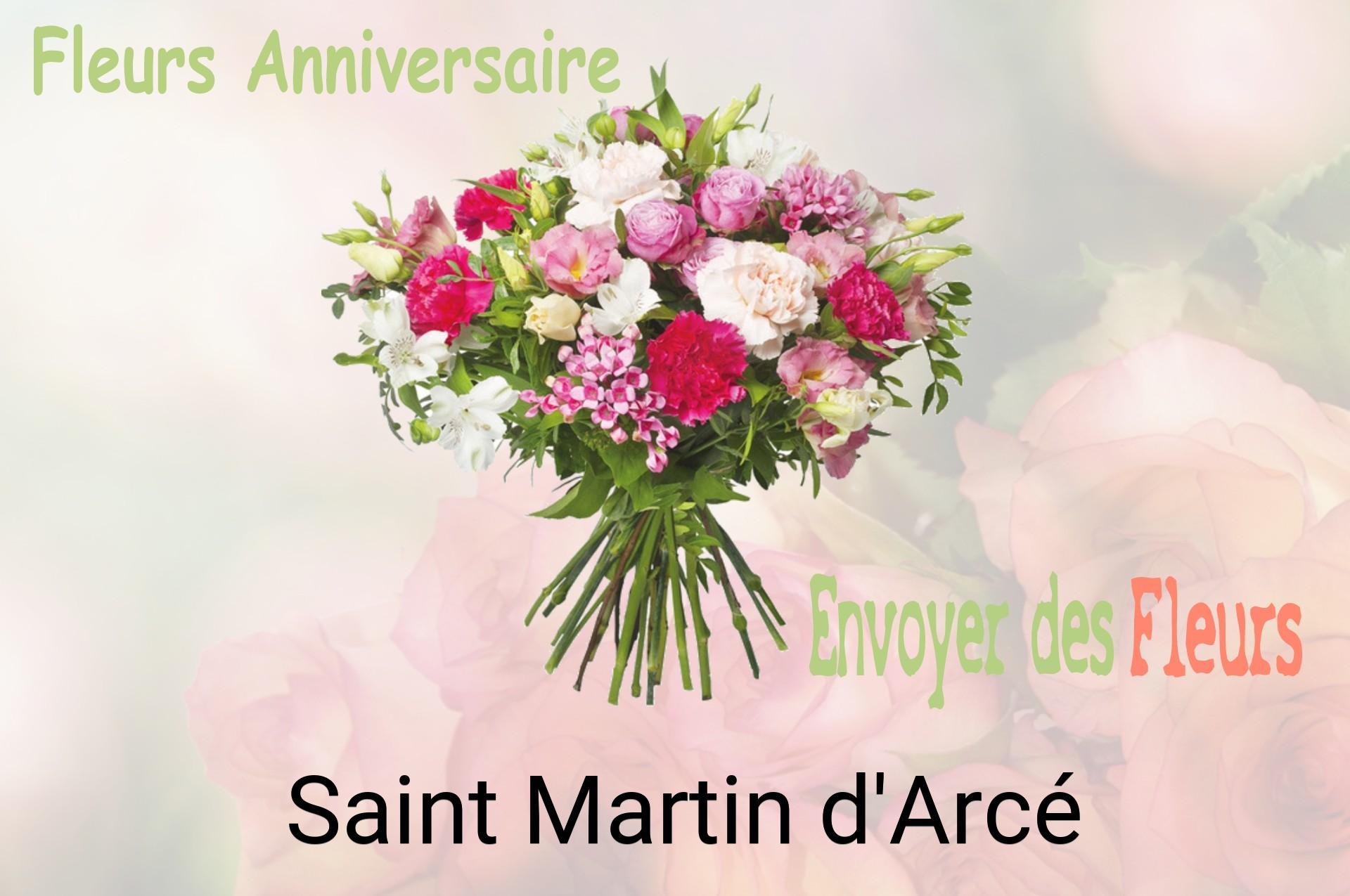 Bouquet de fleurs d’anniversaire livré à Saint-Martin-d'Arcé