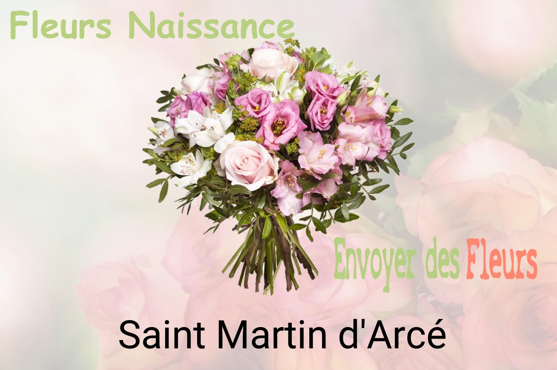 Bouquet de fleurs de naissance livré à Saint-Martin-d'Arcé